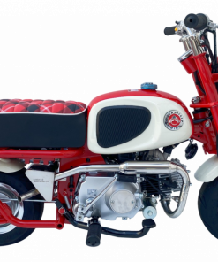 Mini Q Retro Monkey Bike in Rot, Seitenansicht