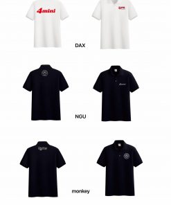 Baumwolle Polo-Shirt mit  Dax Monkey Aufdruck